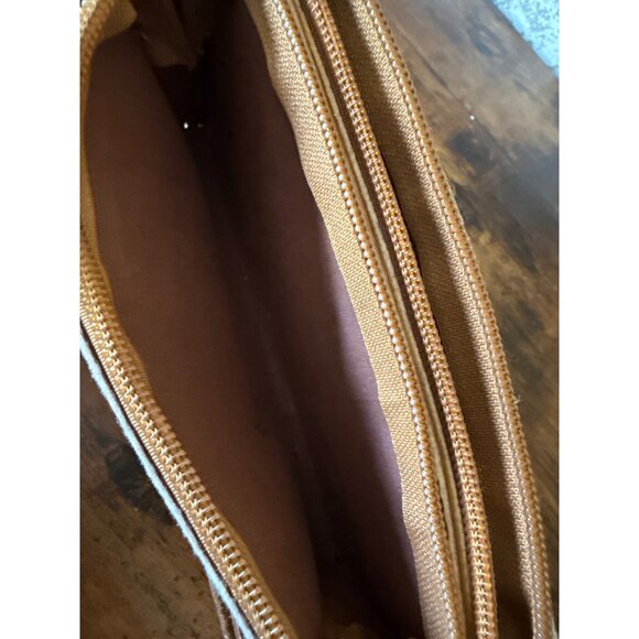 Handmade Leather Floral & Palm Tree Embossed Zipper Wristlet Wallet Vintage - Picture 8 of 16